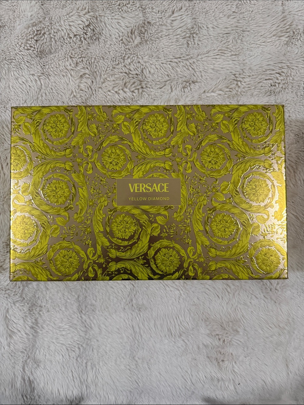 Versace Gold and Yellow Baroque Gift Box